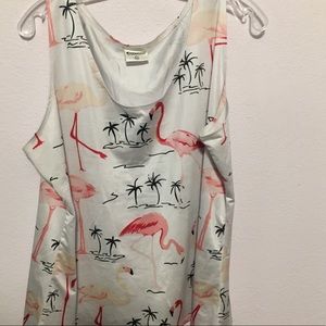 flamingo stretchy tank 2XL